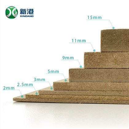De onbewerkte MDF gewone Mdf-plaat 2,2 mm gebruikt in de tabel